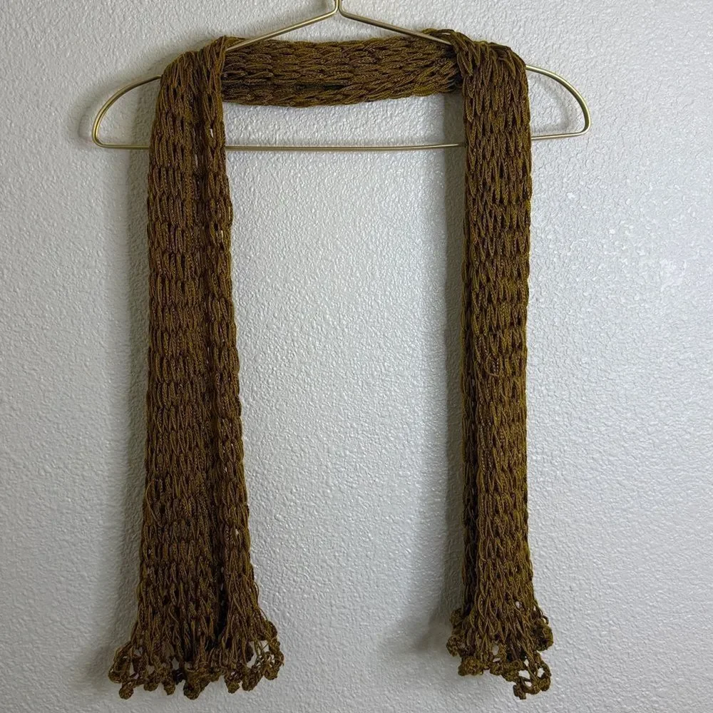 Brown Knit Scarf